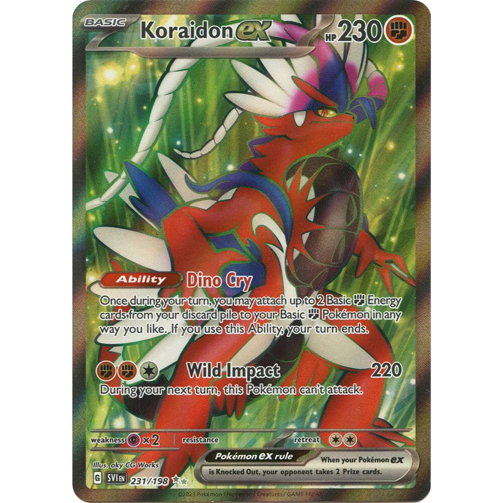 Koraidon ex 231/198 Full Art NM