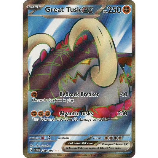 Great Tusk ex 230/198 Full Art NM