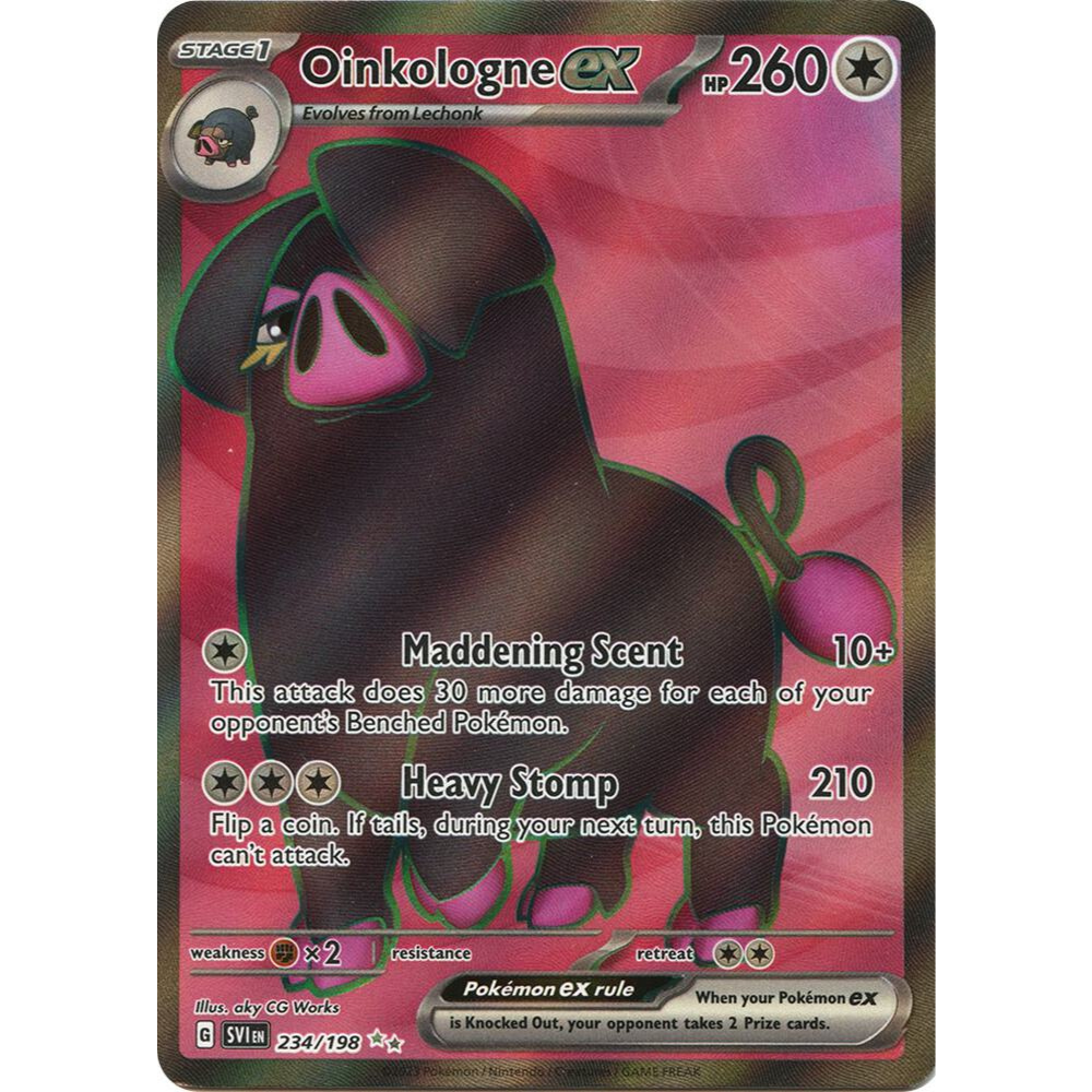 Oinkologne ex 234/198 Full Art NM