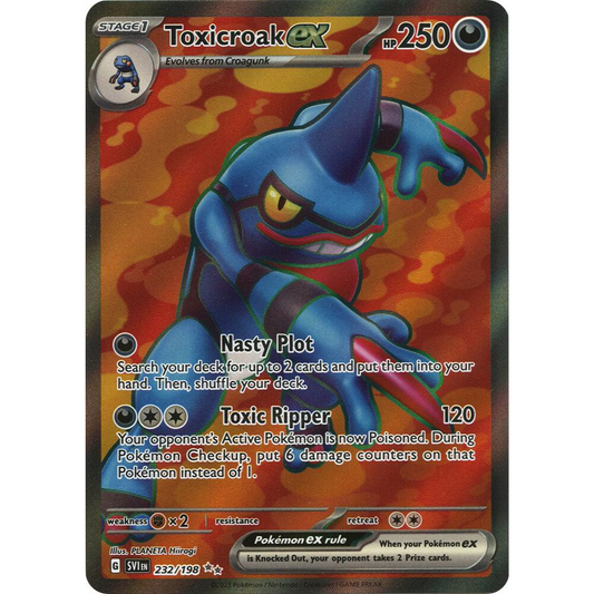 Toxicroak ex 232/198 Full Art NM