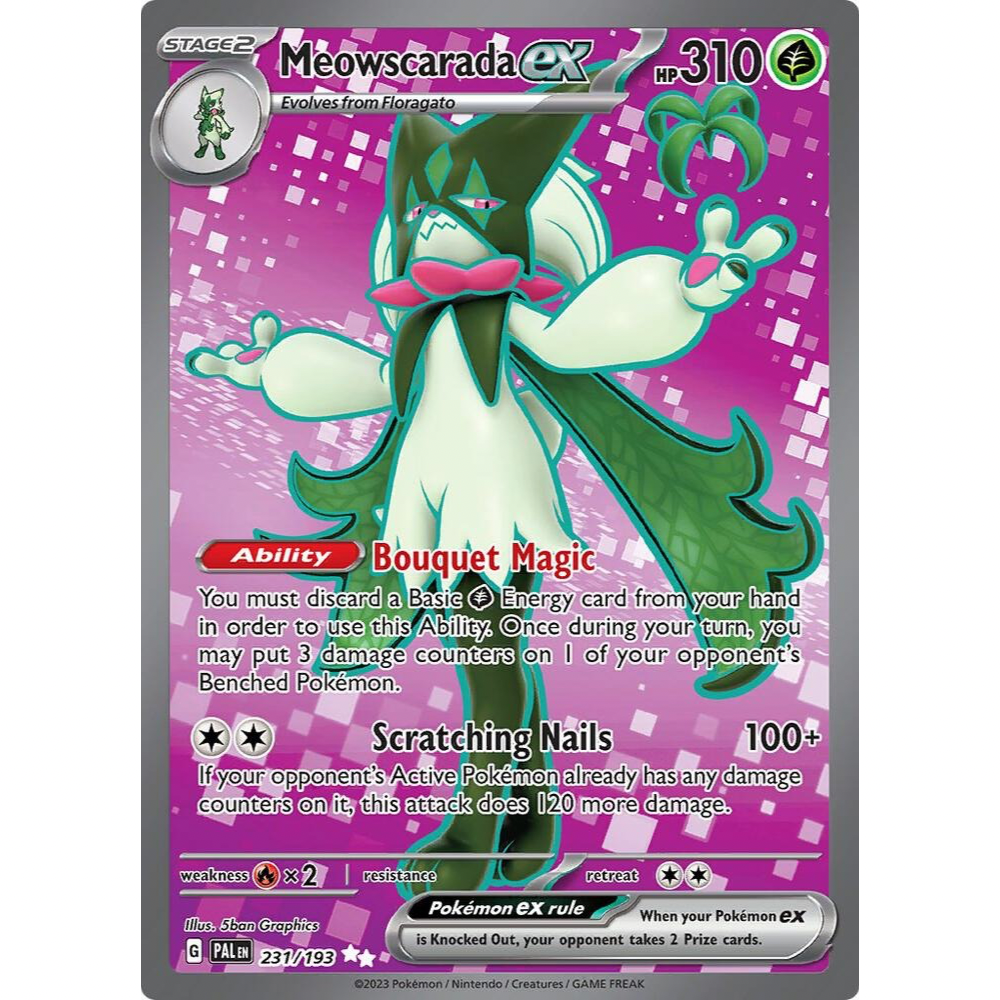 Meowscarada ex 231/193 Full Art NM