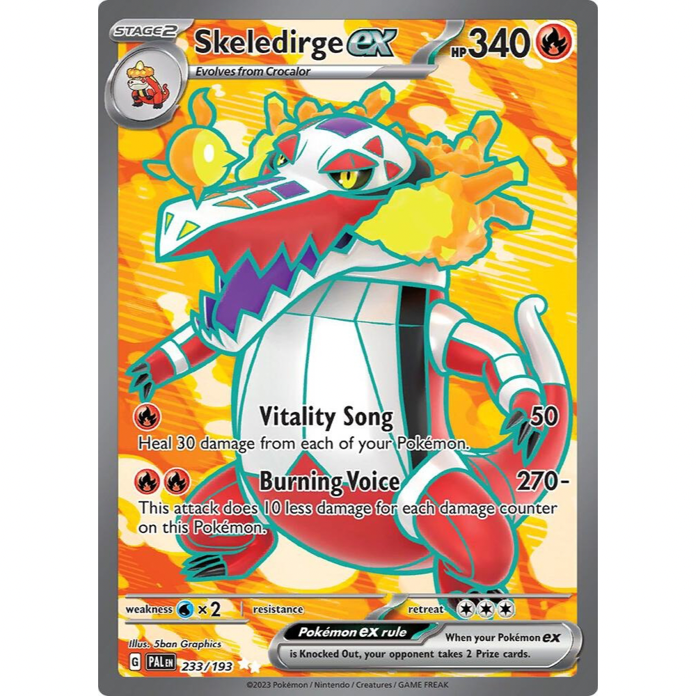 Skeledirge ex 233/193 Full Art NM