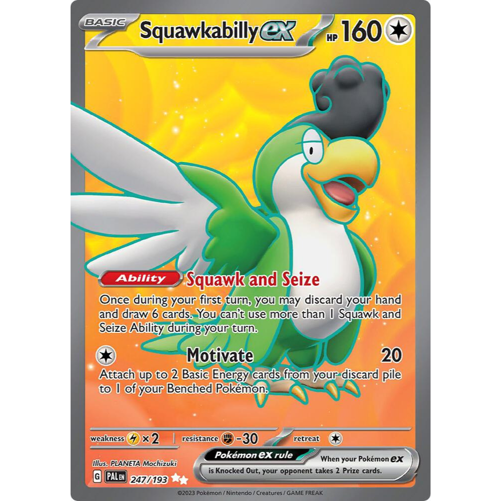 Squawkabilly ex 247/193 Full Art NM