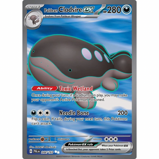 Paldean Clodsire ex 244/193 Full Art NM