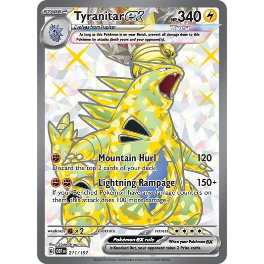 Tyranitar ex 211/197 Full Art NM