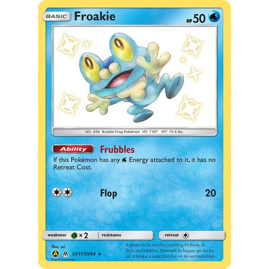 Froakie SV11/SV94 Shiny Rare NM