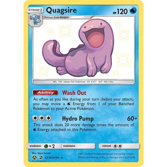 Quagsire SV10/SV94 Shiny Rare NM