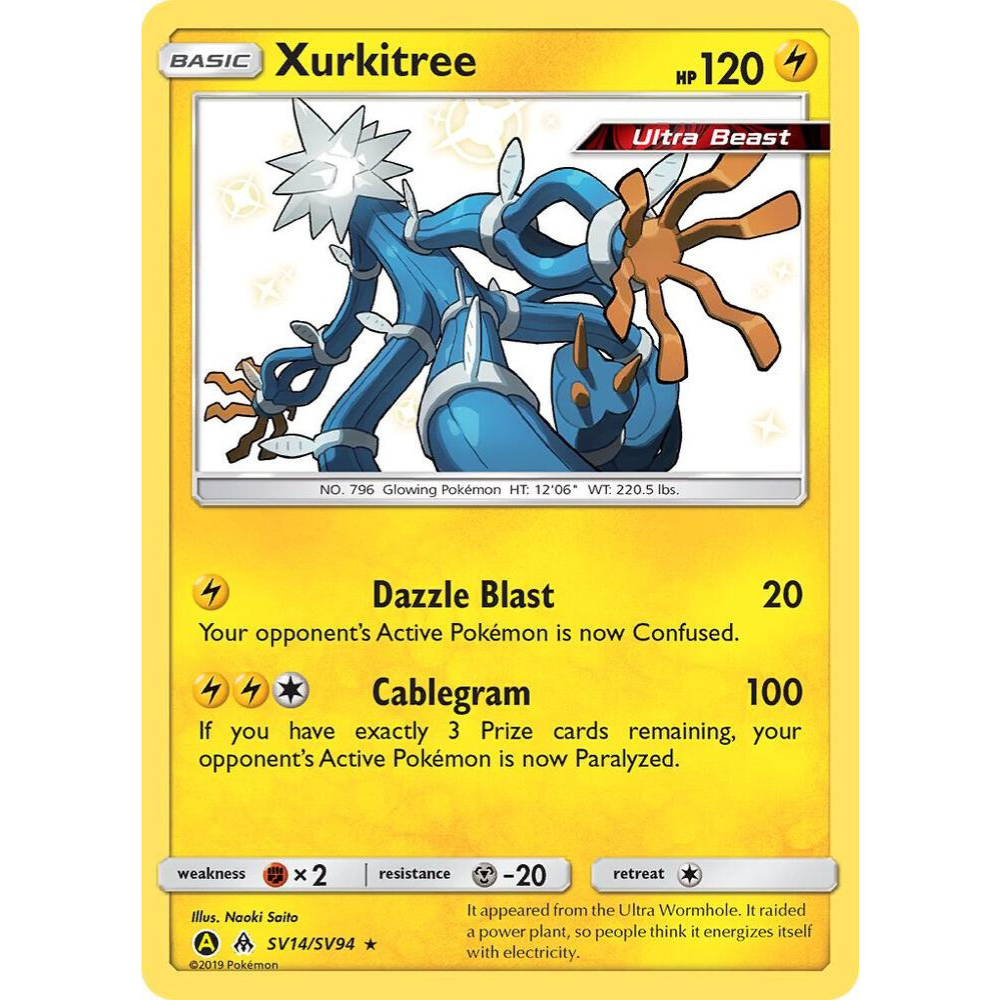 Xurkitree SV14/SV94 Shiny Rare NM