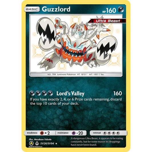 Guzzlord SV26/SV94 Shiny Rare NM