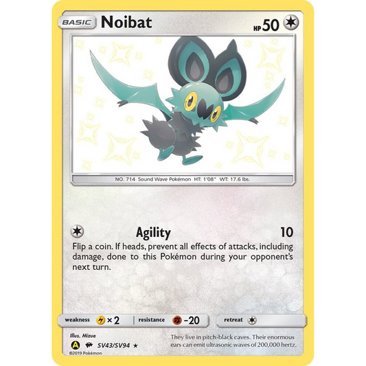 Noibat SV43/SV94 Shiny Rare NM