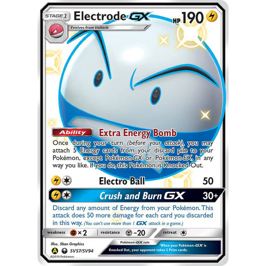 Electrode GX SV57/SV94 Shiny Full Art NM