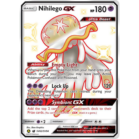 Nihilego GX SV62/SV94 Shiny Full Art NM