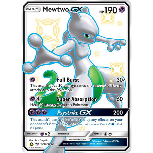 Mewtwo GX SV59/SV94 Shiny Full Art NM