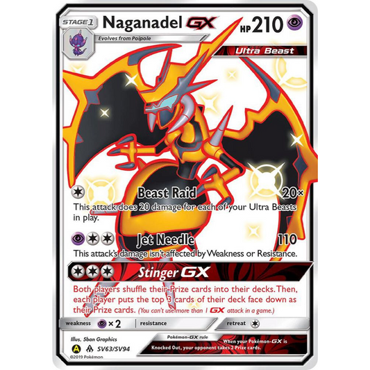 Naganadel GX SV63/SV94 Shiny Full Art NM