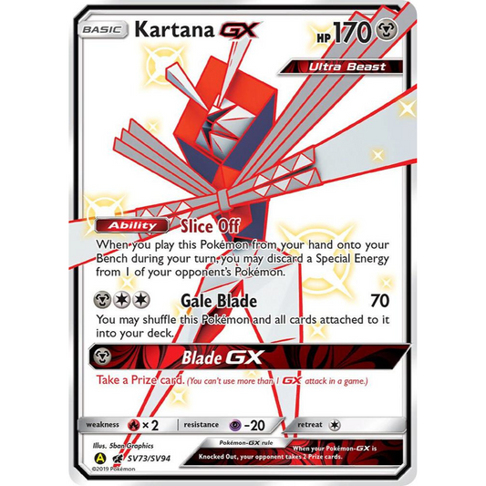 Kartana GX SV73/SV94 Shiny Full Art NM