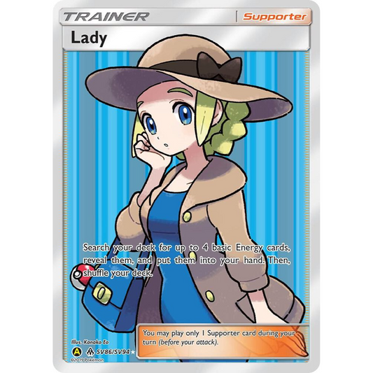 Lady SV86/SV94 Full Art Hidden Fates NM