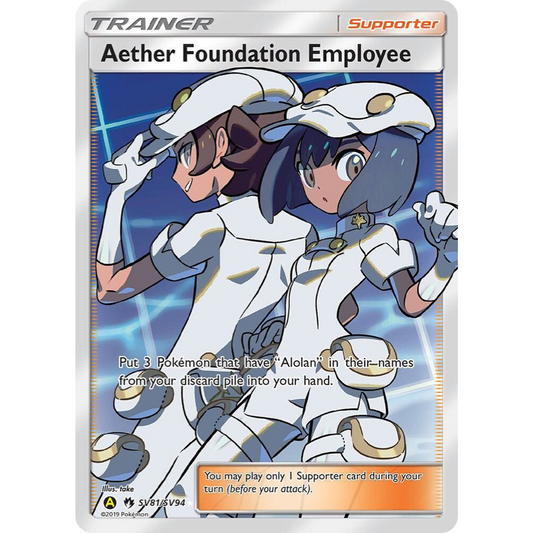 Aether Foundation Employee SV81/SV94 Full Art Trainer NM