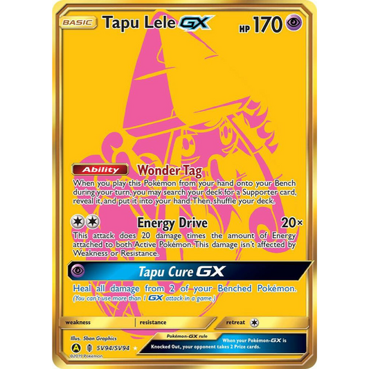 Tapu Lele GX SV94/SV94 Hyper Rare NM