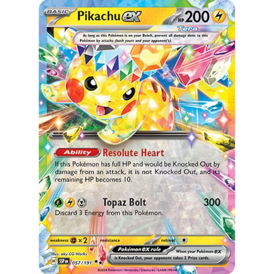 Pikachu ex 057/191 NM