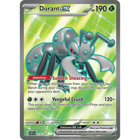 Durant ex 215/191 Full Art NM