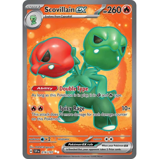 Scovillain ex 216/191 Full Art NM