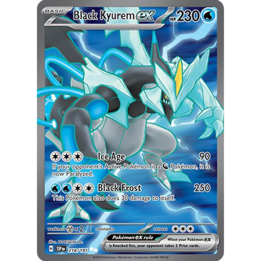 Black Kyurem ex 218/191 Full Art NM