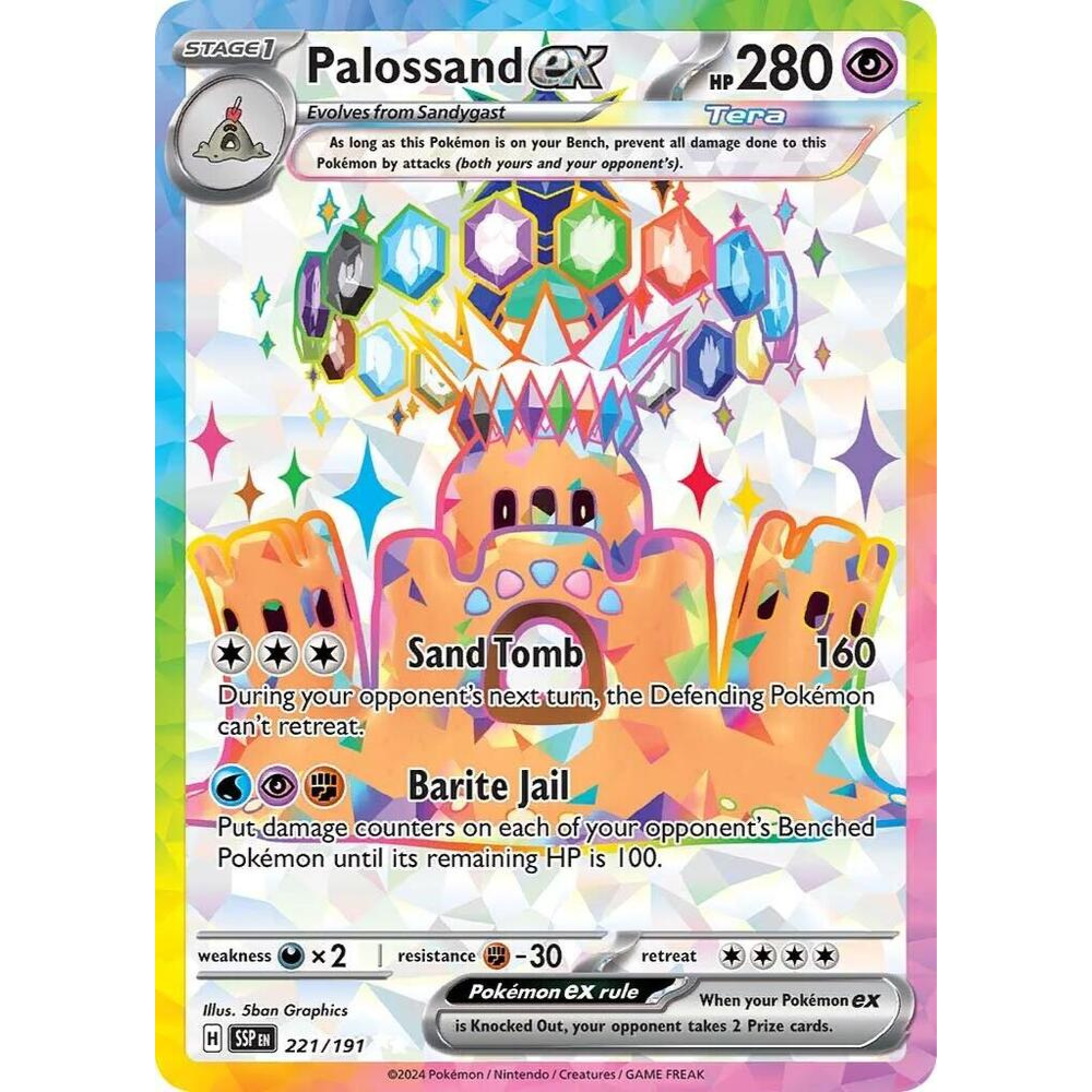 Palossand ex 221/191 Full Art NM