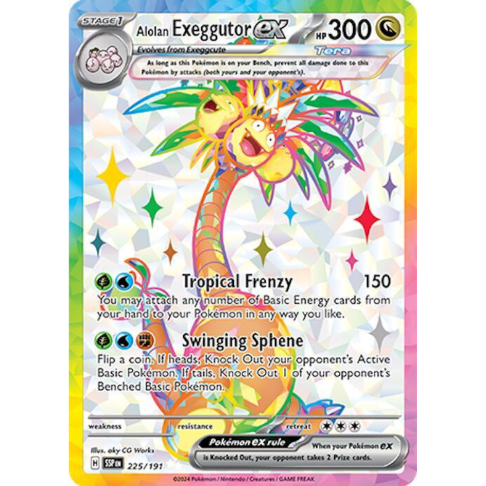 Alolan Exeggutor ex 225/191 Full Art NM