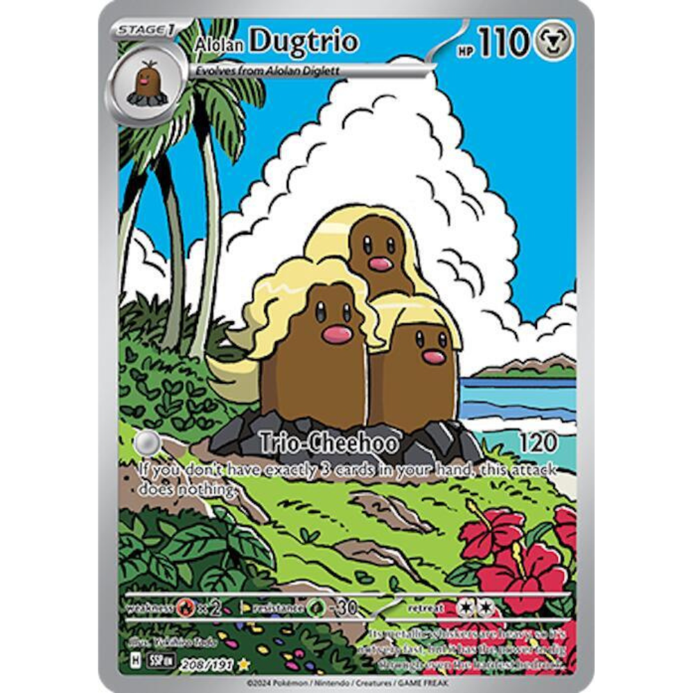 Alolan Dugtrio 208/191 IR NM