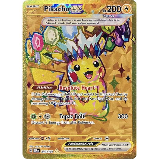 Pikachu ex 247/191 Hyper Rare NM