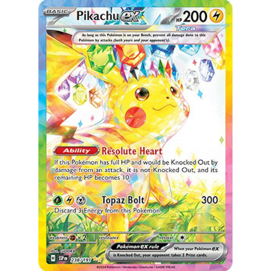 Pikachu ex 238/191 SIR NM