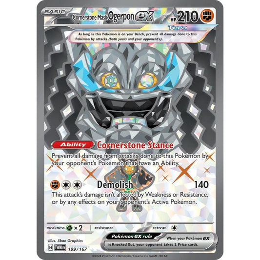 Cornerstone Mask Ogerpon ex 199/167 Full Art NM