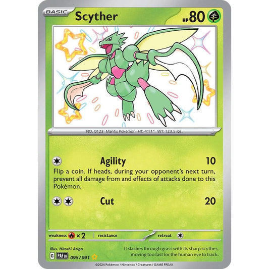 Scyther 095/091 Shiny Rare NM