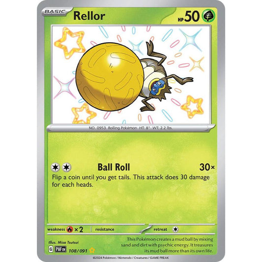 Rellor 108/091 Shiny Rare NM