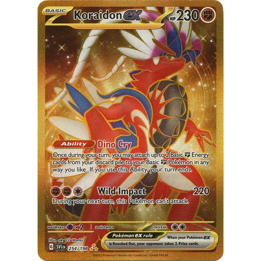 Koraidon ex 254/198 Hyper Rare NM