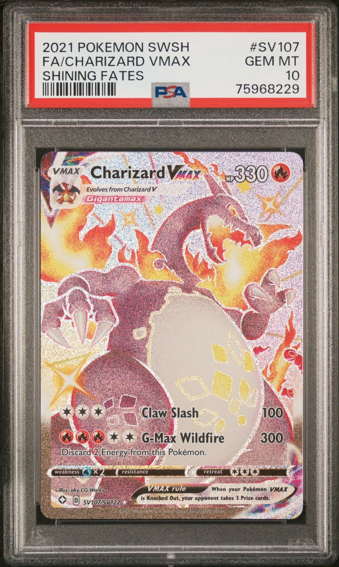 Charizard VMAX SV107/SV122 PSA 10