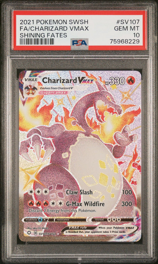 Charizard VMAX SV107/SV122 PSA 10