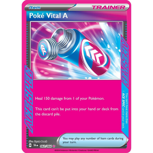 Poke Vital A 062/064 Ace Spec Trainer NM