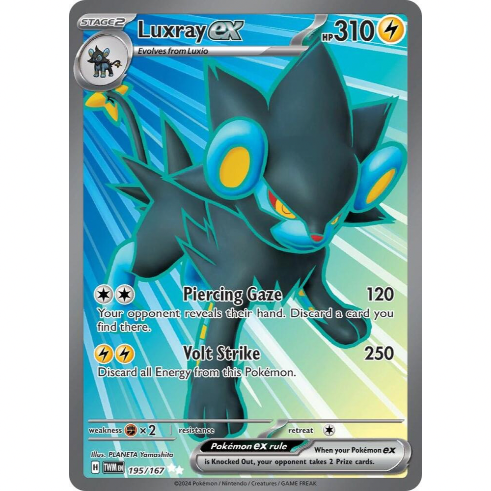 Luxray ex 195/167 Full Art NM