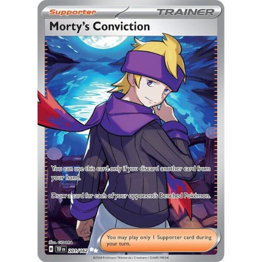 Morty’s Conviction 201/162 Full Art NM