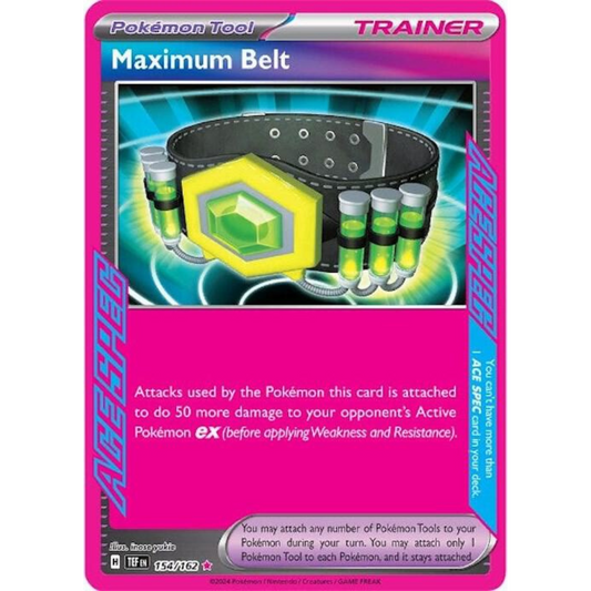 Maximum Belt 154/162 Ace Spec Trainer NM