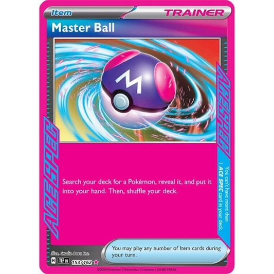 Master Ball 153/162 Ace Spec Trainer NM