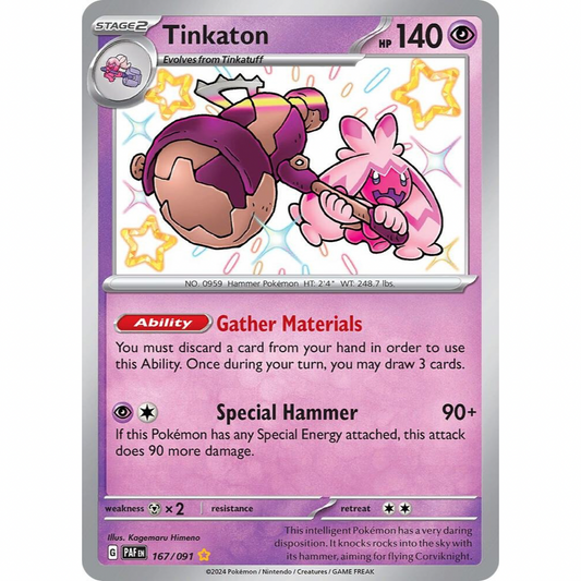 Tinkaton 167/091 Shiny Rare NM
