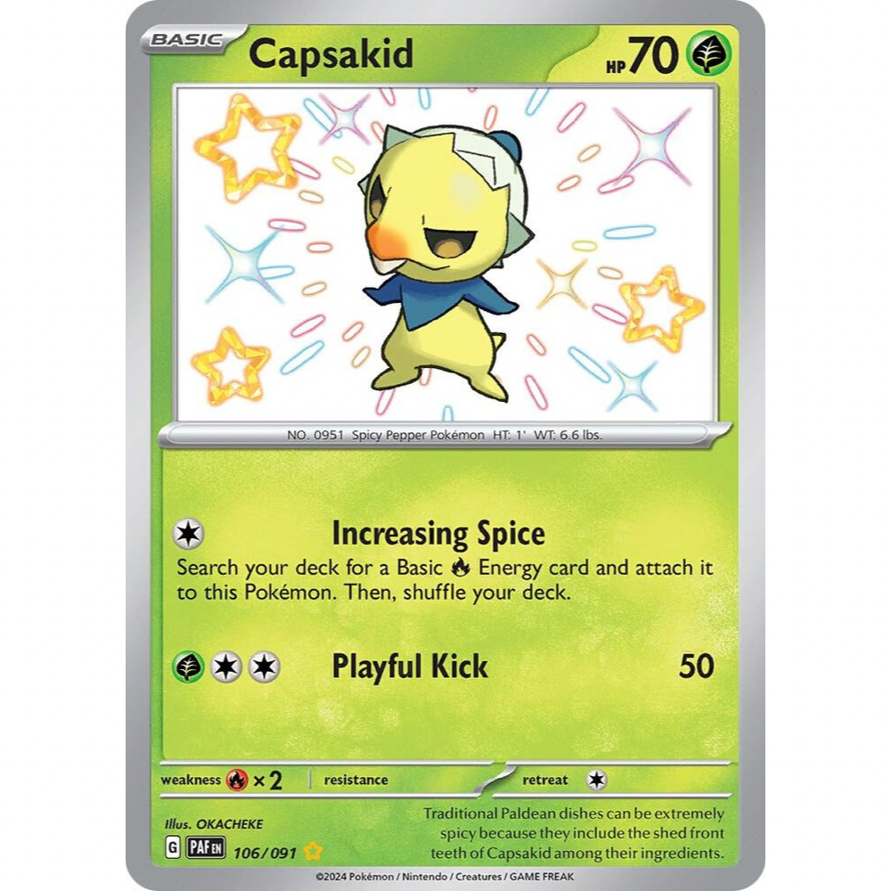 Capsakid 106/091 Shiny Rare NM