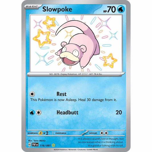 Slowpoke 117/091 Shiny Rare NM