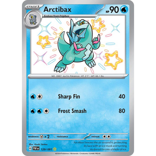 Arctibax 129/091 Shiny Rare NM