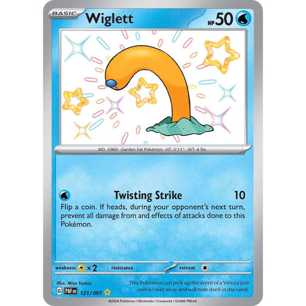 Wiglett 121/091 Shiny Rare NM