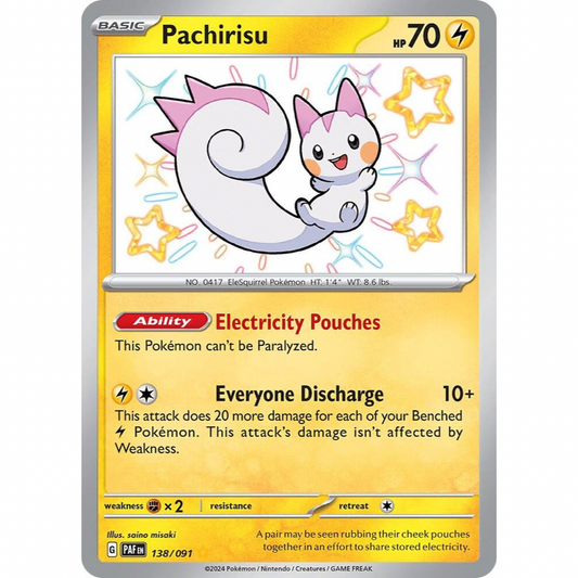 Pachirisu 138/091 Shiny Rare NM