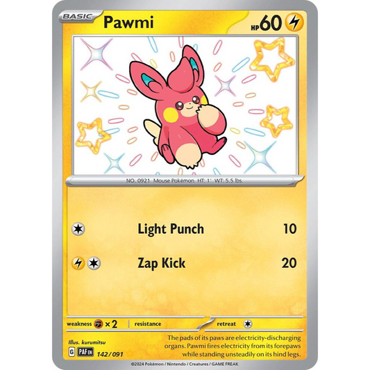 Pawmi 142/091 Shiny Rare NM