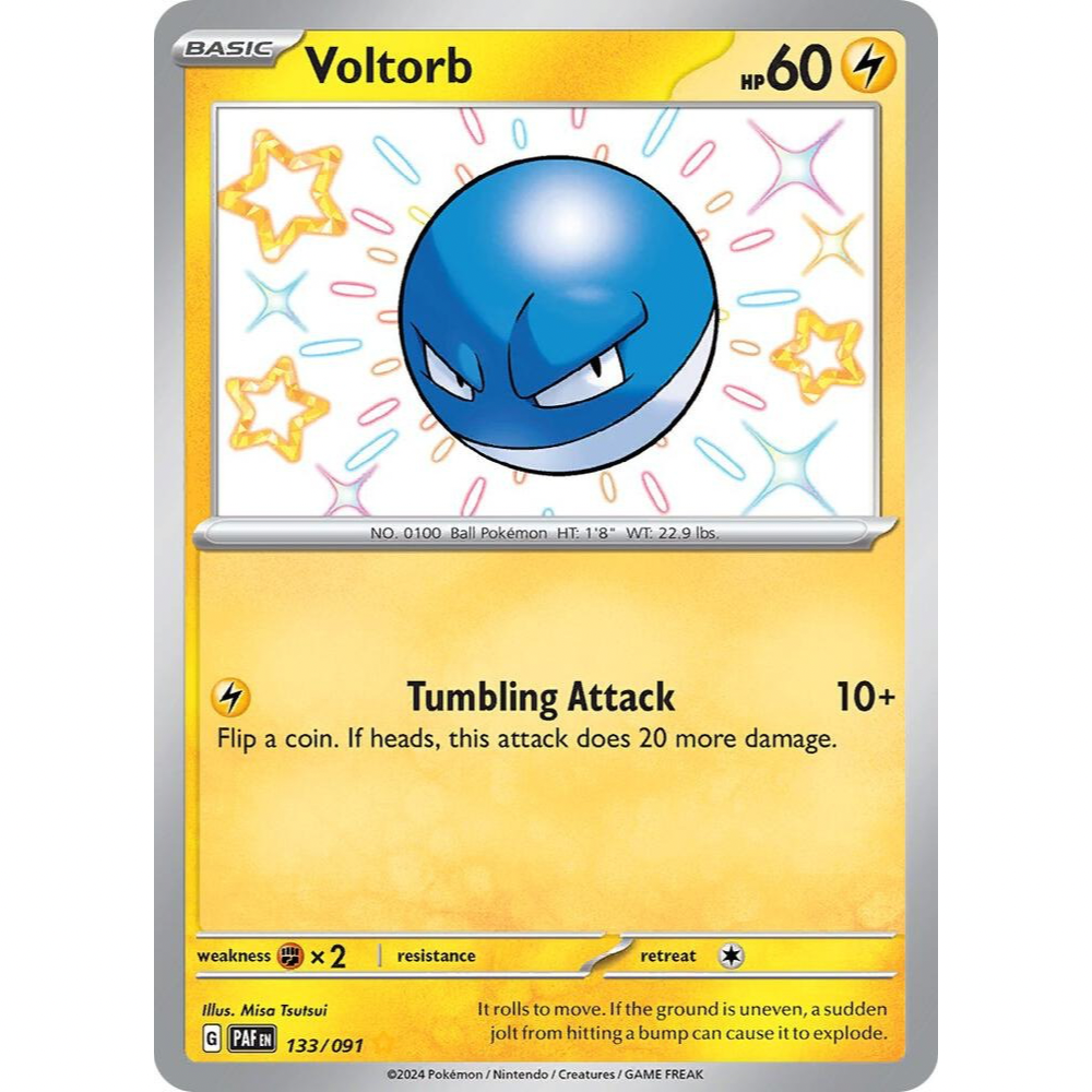 Voltorb 133/091 Shiny Rare NM